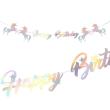 Opakowanie Girlanda Happy Birthday Jednorożec