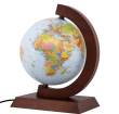 Opakowanie Globus pol.-fiz. drewniana opr. podświet. 25cm SK