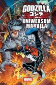 Okładka książki Godzilla kontra uniwersum Marvela