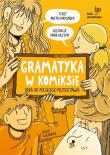 Okładka książki Gramatyka w komiksie. Baba od polskiego przedstawia