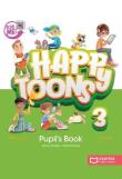 Okładka książki Happy Toons 3 ed. międzynar. PB + DigiBook (kod)