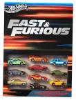 Opakowanie Hot Wheels Fast&Furious Szybcy i wściekli 10-pak