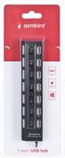 Opakowanie Hub GEMBIRD UHB-U2P7-03 (7x USB 2.0; kolor czarny)