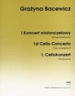 Okładka książki I Koncert wiolonczelowy