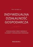 Okładka książki Indywidualna działalność gospodarcza