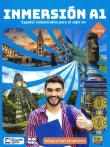 Inmersion A1 Podręcznik z ćwiczeniami do hiszpańskiego. Autor: Cerdeira Paula, Jesús Esteban, Marina García y Carlos Oliva. Dadada.pl Okładka książki Inmersion A1 Podręcznik z ćwiczeniami do hiszpańskiego