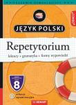 Język polski Repetytorium Egzamin ósmoklasisty. Autor: Anna Derleta, Wróblewska Marta, Wróbel Anna. Dadada.pl Okładka książki Język polski Repetytorium Egzamin ósmoklasisty