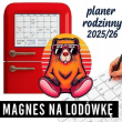 Opakowanie Kalendarz 2025/26 planer rodzinny magnes Kapibara