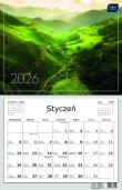 Opakowanie Kalendarz 2026 jednodzielny 32x50cm Widoki