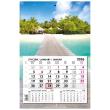 Opakowanie Kalendarz 2026 jednodzielny główka płaska Malediwy