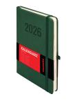 Okładka książki Kalendarz 2026 Memofix A5 DNS zielony