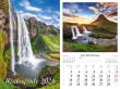 Opakowanie Kalendarz 2026 ścienny 13-k Wodospady