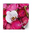 Opakowanie Kalendarz 2026 ścienny lux kwiaty
