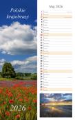 Opakowanie Kalendarz 2026 ścienny pasek Polskie krajobrazy