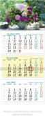 Opakowanie Kalendarz 2026 ścienny trójdzielny Kwiaty