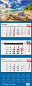 Opakowanie Kalendarz 2026 trójdzielny premium plaża