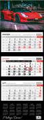 Opakowanie Kalendarz 2026 trójdzielny premium super car