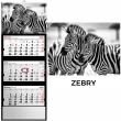 Opakowanie Kalendarz 2026 trójdzielny zebry