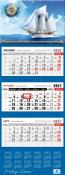Opakowanie Kalendarz 2027 trójdzielny premium żaglowiec