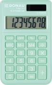 Opakowanie Kalkulator kieszonkowy DONAU TECH wym. 97x60x10 mm jasnozielony