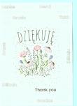 Opakowanie Karnet A5 Dziękuję - Bukiet kwiatów