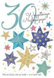 Opakowanie Karnet A5 Urodziny 30 - Gwiazdy