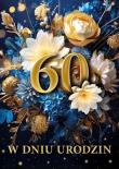 Opakowanie Karnet B6 3D Urodziny 60