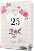 Opakowanie Karnet B6 Rocznica ślubu 25