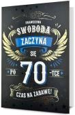 Opakowanie Karnet B6 Urodziny 70