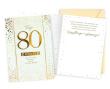 Opakowanie Karnet B6 Urodziny 80
