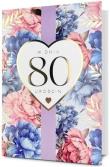 Opakowanie Karnet B6 Urodziny 80
