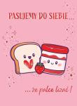Opakowanie Karnet B6 Walentynki - Tost z dżemem