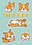 Opakowanie Karnet B8 mini Corgi kawai
