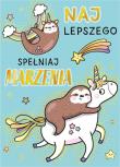 Opakowanie Karnet B8 mini Leniwiec z tęczą