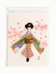 Opakowanie Karnet FGC-05 Lalka w kimono z papieru Chiyogami