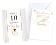 Opakowanie Karnet Rocznica ślubu 10