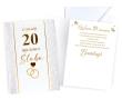 Opakowanie Karnet Rocznica ślubu 20