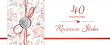Opakowanie Karnet Rocznica Ślubu 40
