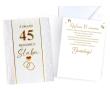 Opakowanie Karnet Rocznica ślubu 45