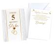 Opakowanie Karnet Rocznica ślubu 5
