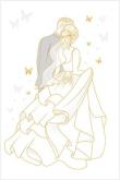 Opakowanie Karnet Ślub - Wedding Gold Silhouette