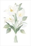 Opakowanie Karnet Ślub - White Lilies