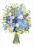 Opakowanie Karnet Uniwersalny - Big Blue Flowers