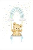 Opakowanie Karnet Uniwersalny - Blue Rainbow Teddy