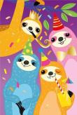 Opakowanie Karnet Uniwersalny - Colourful Sloths