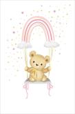 Opakowanie Karnet Uniwersalny - Pink Rainbow Teddy