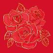 Opakowanie Karnet Uniwersalny - Red Velvet Roses
