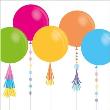 Opakowanie Karnet Uniwersalny - White Velvet Balloons