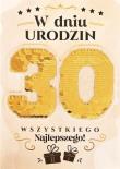 Opakowanie Karnet Urodziny 30 Cekiny
