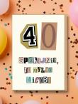 Opakowanie Karnet Urodziny 40